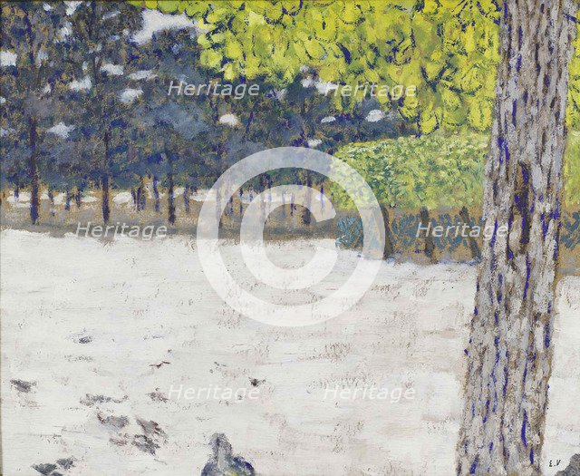 Le Jardin des Tuileries, ca 1894. Creator: Vuillard, Édouard (1868-1940).