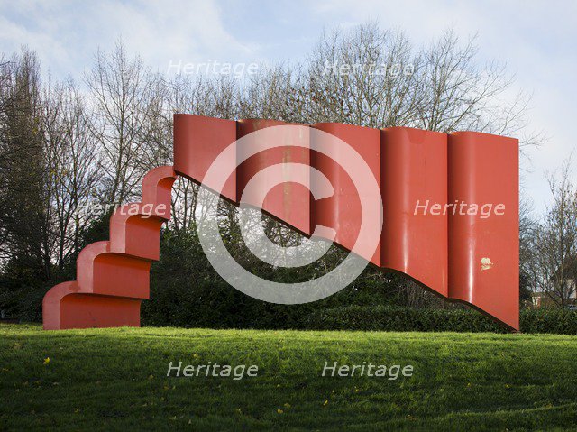 'The Art of Silence', sculpture by Bernard Schottlander, Bletchley, Milton Keynes, 2015. Artist: Patricia Payne.