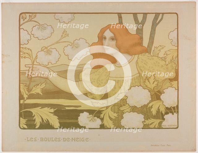 Snowballs, c. 1900. Creator: Paul Berthon (French, 1872-1909); Chaix.