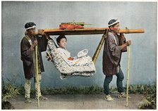 'La Kago, Transport of Japan', c1890. Artist: Charles Gillot