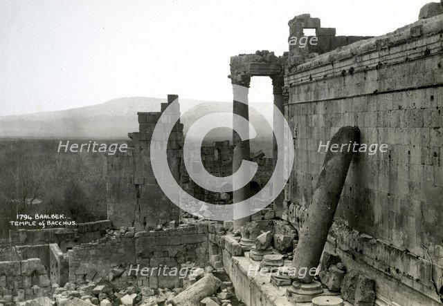 Temple of Bacchus, Baalbek, Lebanon, c1920s-c1930s(?). Creator: Unknown.