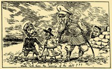 Which will have the rearing the child? Japan and Russia compete for influence in Korea..., 1895. Creator: Bigot, Georges (1860-1927).