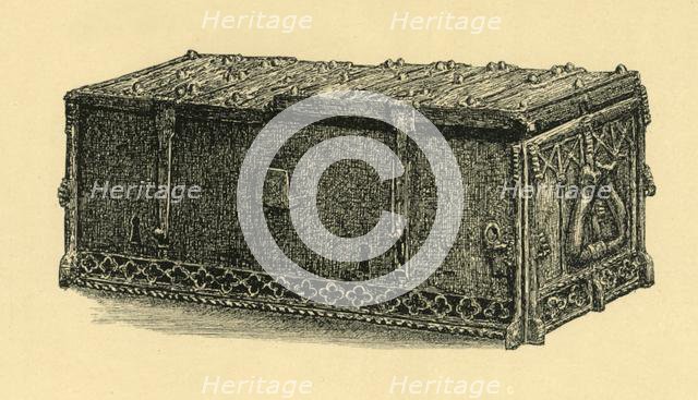 Iron casket, c1400, (1881).  Creator: J Brooke.