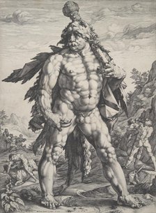 The Great Hercules, 1589., 1589. Creator: Hendrik Goltzius.
