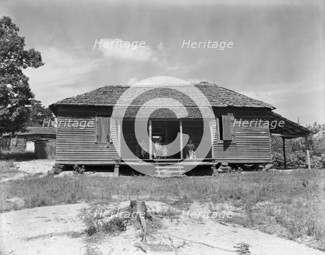 Home of cotton sharecropper Floyd Burroughs, Hale County, Alabama, 1936. Creator: Walker Evans.