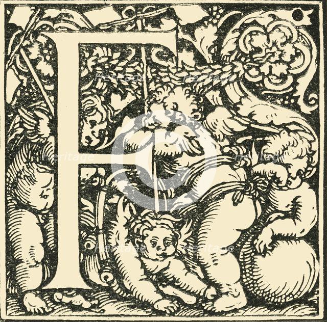 'F - An Alphabet by Hans Weiditz', c1520-1521, (1908).  Creator: Hans Weiditz.