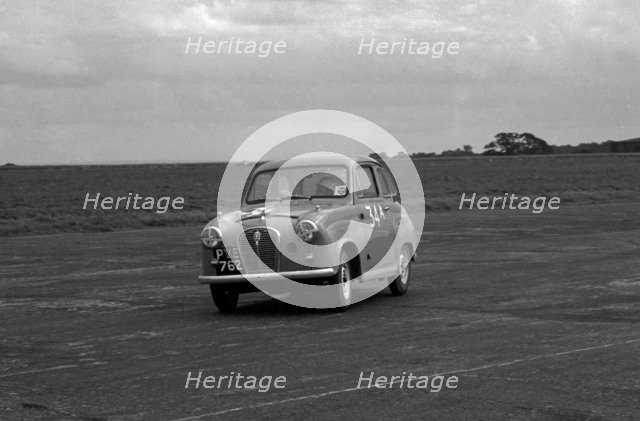 Austin A35 at 750 MC 6 hour relay race Silverstone 1957 Artist: Unknown.