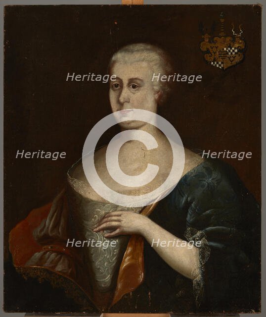 Portrait of Fryderyka Amalia Dunin née von Rochlitz (1693-1743), 2nd quarter of 18th century. Creator: Unknown.