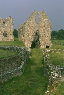 The water channel and reredorter, Castle Acre Priory, Norfolk, 1997. Artist: J Bailey