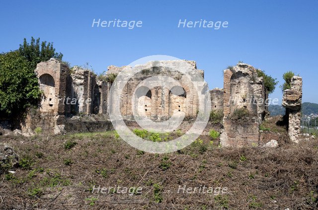 The nymphaeum at Nikopolis, Greece. Artist: Samuel Magal