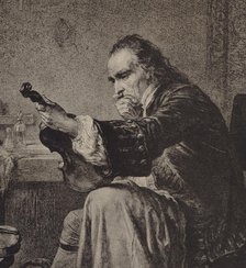 Antonio Stradivari (1644-1737), 1860. Creator: Hamman, Edouard Jean Conrad (1819-1888).