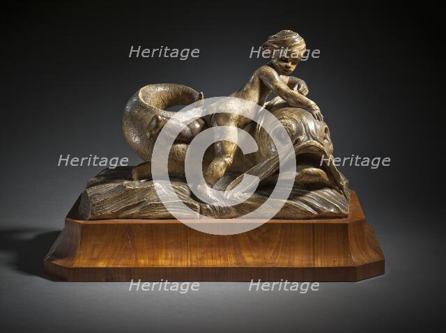 Child Riding a Dolphin, 1738. Creator: Edme Bouchardon.