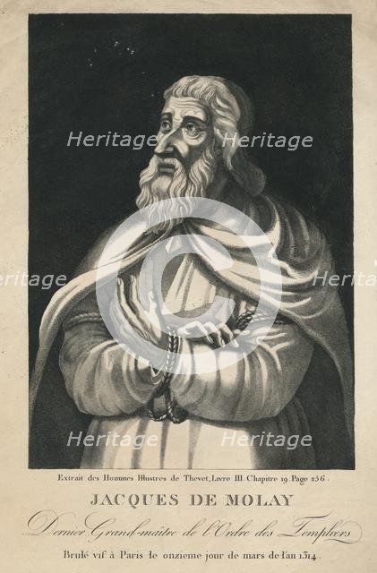 'Jacques De Molay, Dernier Grand-maître de l'Ordre des Templiers', (late 18th-early 19th century). Creators: Beaublé fils, Louis-Jacques Beaublé.
