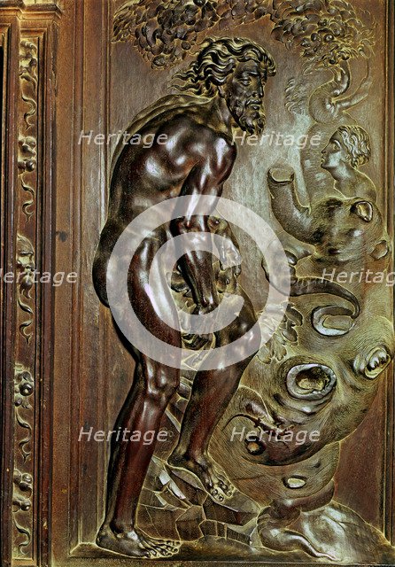  'Adam'. Figure in relief belonging to the Choir of the Toledo Cathedral.