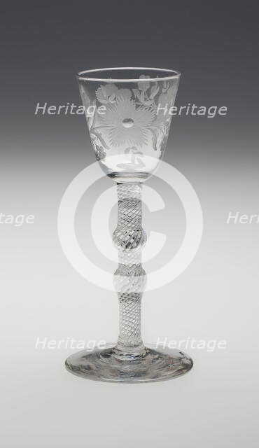 Wine Glass, England, c. 1750. Creator: Unknown.