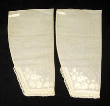 Undersleeves, American, third quarter 19th century. Creator: Unknown.