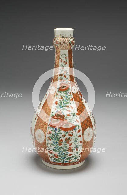 Rosewater Bottle, Worcester, c. 1770. Creator: Royal Worcester.