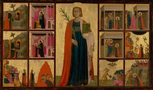 Saint Catherine of Alexandria and Twelve Scenes from Her Life, about 1330. Creators: Donato d'Arezzo, Gregorio d'Arezzo.