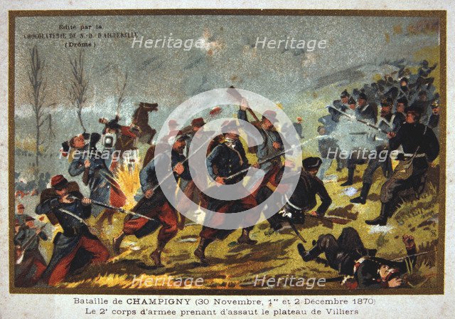 Battle of Champigny, Franco-Prussian war, 30th November-2nd December 1870. Artist: Unknown