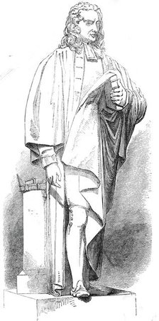 Baily's statue of Dr. Watts, 1845. Creator: Unknown.