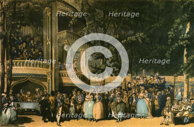 Vauxhall Gardens, Lambeth, c1785, (1942).  Creators: Robert Pollard, Francis Jukes.