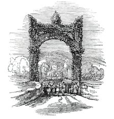 Arch on the Old Brig of Doon, 1844. Creator: Unknown.