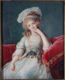 Portrait of the Duchess of Orleans, c1790. Creator: Ecole Francaise.