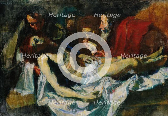 The Entombment, probably 1906. Creator: Ludvig Karsten.