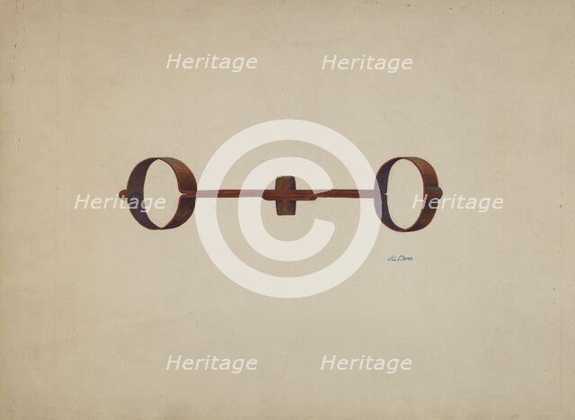 Handcuffs, 1935/1942. Creator: Al Curry.