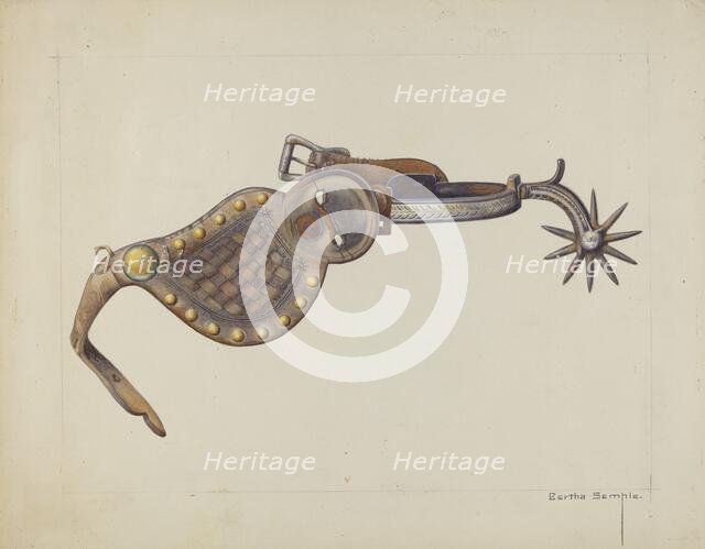 Spur, c. 1938. Creator: Bertha Semple.