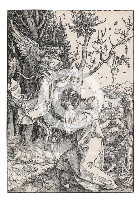 Joachim and the Angel, from The Life of the Virgin, c. 1504. Creator: Dürer, Albrecht (1471-1528).
