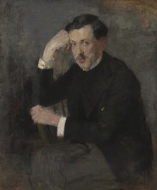 Portrait of Józef Czajkowski-two-sided painting, 1894. Creator: Olga Boznanska.