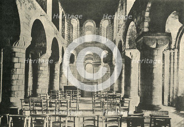 'St. John's Chapel, Tower of London, Norman Architecture', 1908. Artist: Unknown.