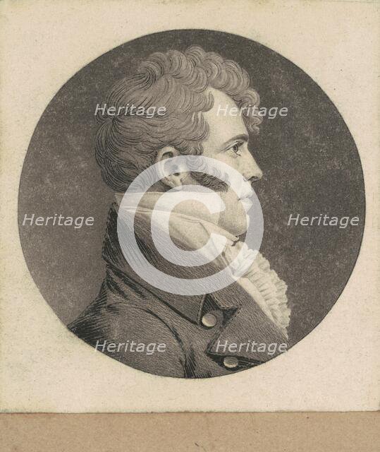 Unidentified Man, 1807-1808. Creator: Charles Balthazar Julien Févret de Saint-Mémin.