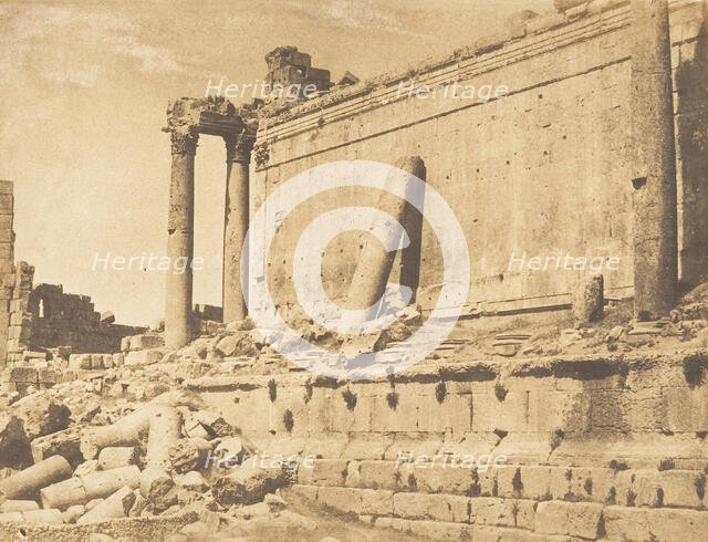 Vue du Temple de Jupiter, à Baâlbek (Héliopolis), September 15, 1850. Creator: Maxime du Camp.