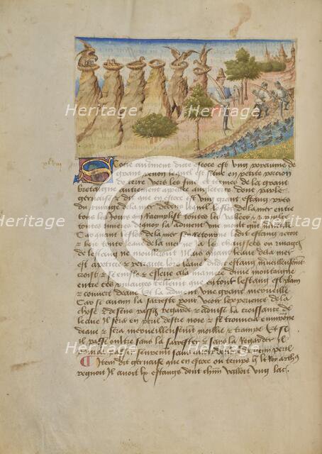 Ecosse; Livre des merveilles du monde (Book of the Marvels of the World), about 1460-1465. Creator: Master of the Geneva Boccaccio.