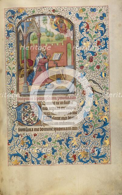 David in Prayer; Arenberg Hours, early 1460s. Creator: Willem Vrelant.