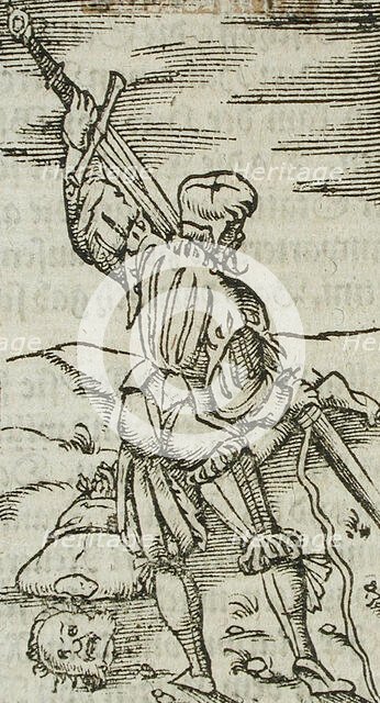 Halberdier, 17th century. Creator: Unknown.