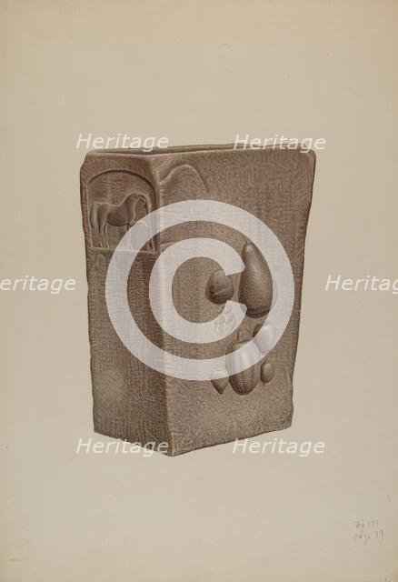 Drinking Fountain, c. 1940. Creator: Edward DiGennero.