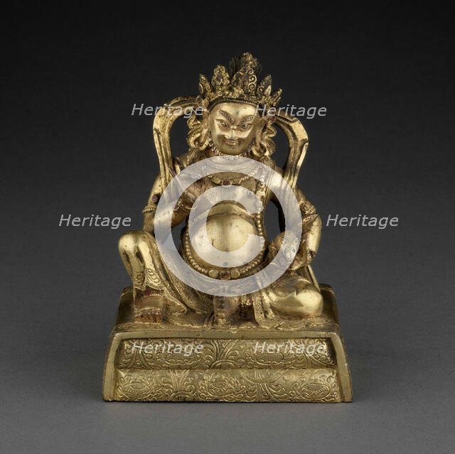 Yaksha General Holding a Mongoose, 18th century. Creator: Unknown.