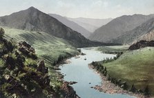 Valley of the Katun River near the Confluence of the Togus-Kan River, 1911-1913. Creator: Sergei Ivanovich Borisov.