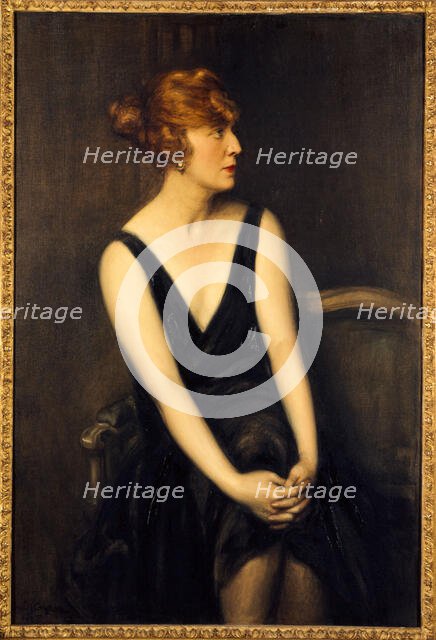 Portrait of Madame Yves Busser (born Christiane Alexandre), 1925. Creator: Jules Cayron.