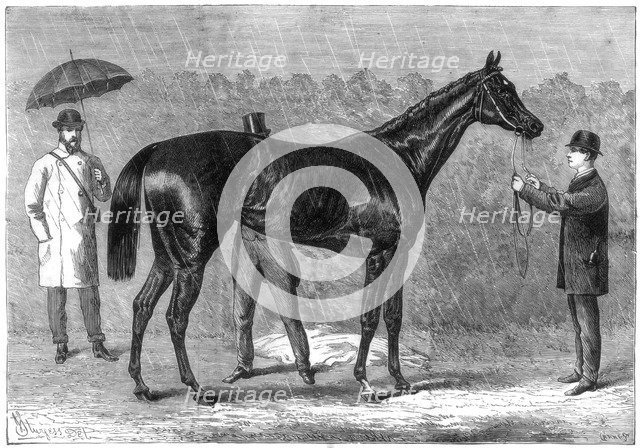 'Spinaway', winner of the Oaks, 1875. Artist: Crane