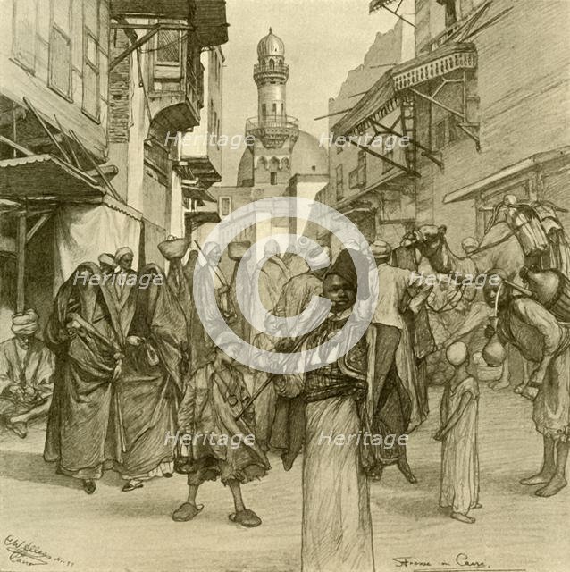 Street in Cairo, 1898. Creator: Christian Wilhelm Allers.