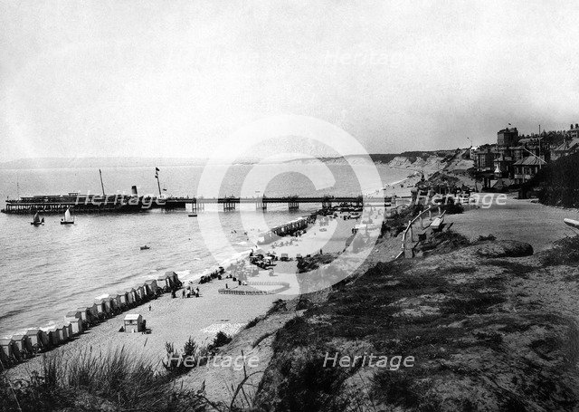 Bournemouth, from East Cliff, c1882. Artist: Unknown