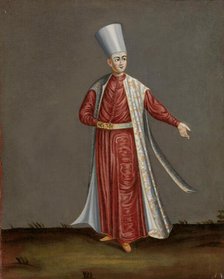The Capon Aghassi, Chief of the White Eunuchs of the Sultan, 1700-1737. Creator: Workshop of Jean Baptiste Vanmour.