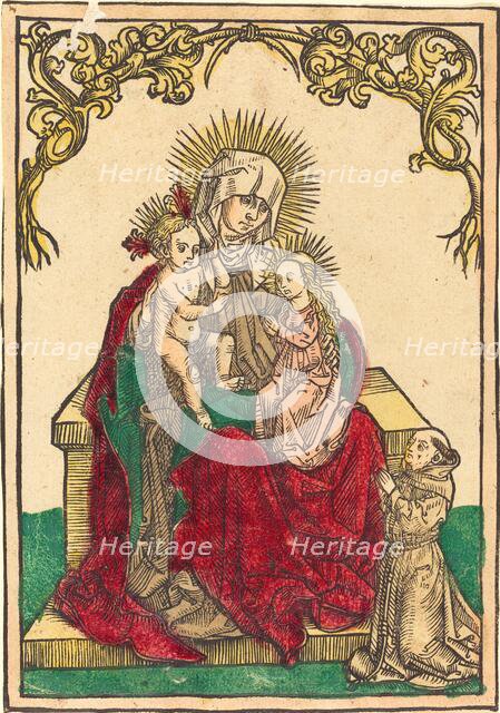 Saint Anne, The Madonna and Child, and a Franciscan Monk, c. 1500. Creator: Unknown.