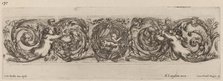Ornamental Frieze with Cupid and Psyche, probably 1648. Creator: Stefano della Bella.