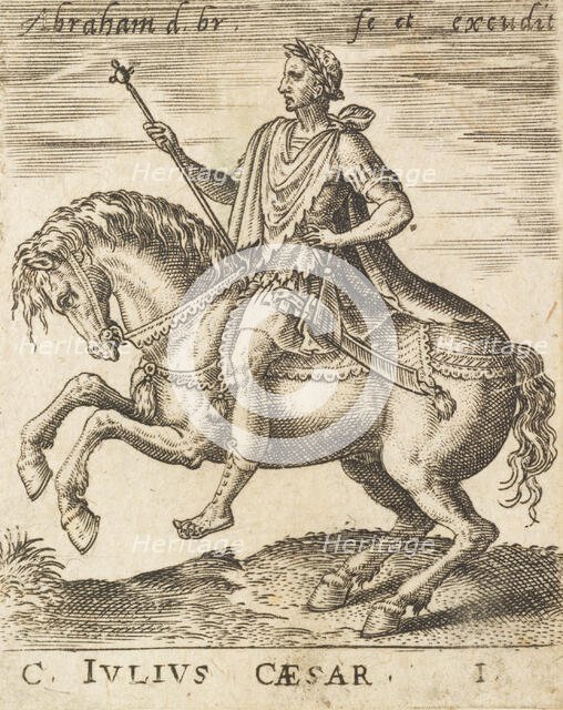 C. Julius Caesar from Twelve Caesars on Horseback, c1565-1587. Creator: Abraham de Bruyn.