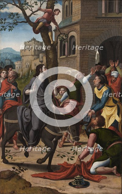 The Entry of Christ into Jerusalem, ca 1533-1534. Artist: Coecke van Aelst, Pieter, the Elder (1502-1550)